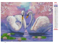 Preview: Diamond Painting Schwanen Paar